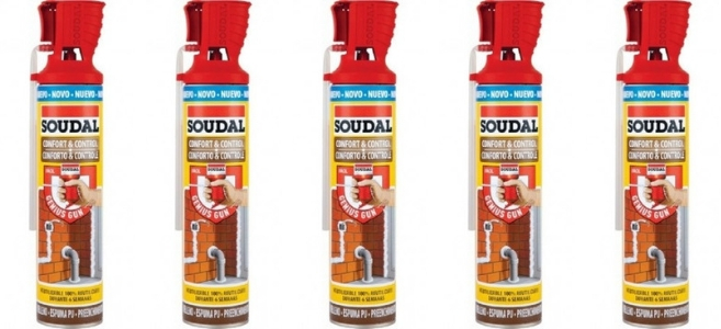 Espuma PU Genius Gun Soudal Reutilizable 600ml en Saldos Construcci&oacute;n